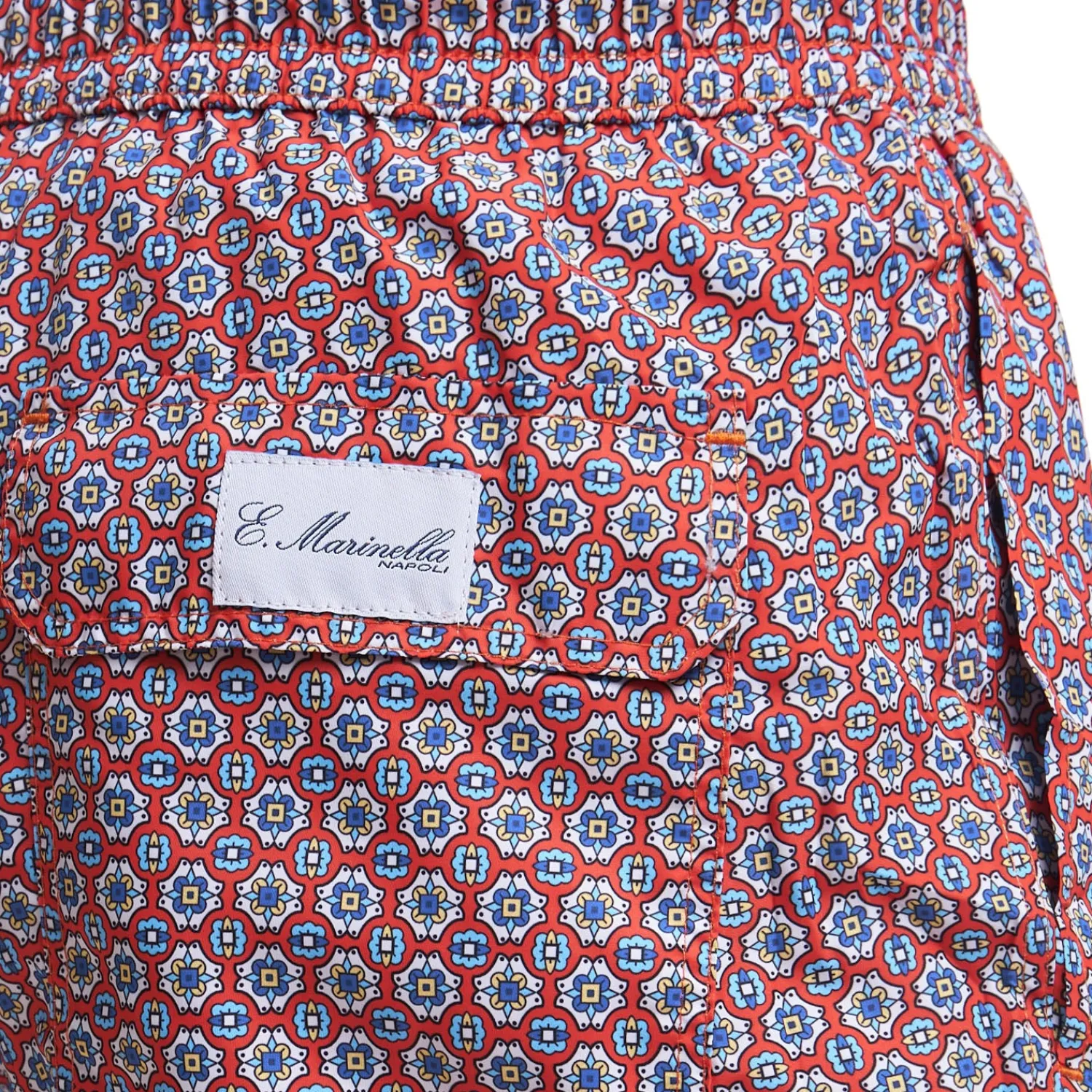 E.Marinella Costumi Da Uomo|COSTUME DA BAGNO BORDEAUX Macrofantasia fiore