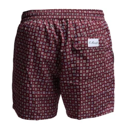 E.Marinella Costumi Da Uomo|COSTUME DA BAGNO BORDEAUX Microfantasia fiore