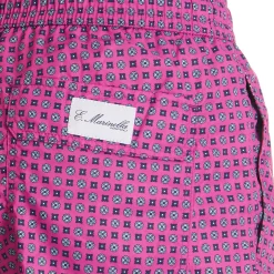 E.Marinella Costumi Da Uomo|COSTUME DA BAGNO FUCSIA Macrofantasia fiore