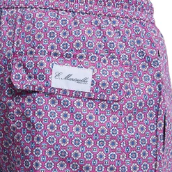 E.Marinella Costumi Da Uomo|COSTUME DA BAGNO FUCSIA Macrofantasia fiore