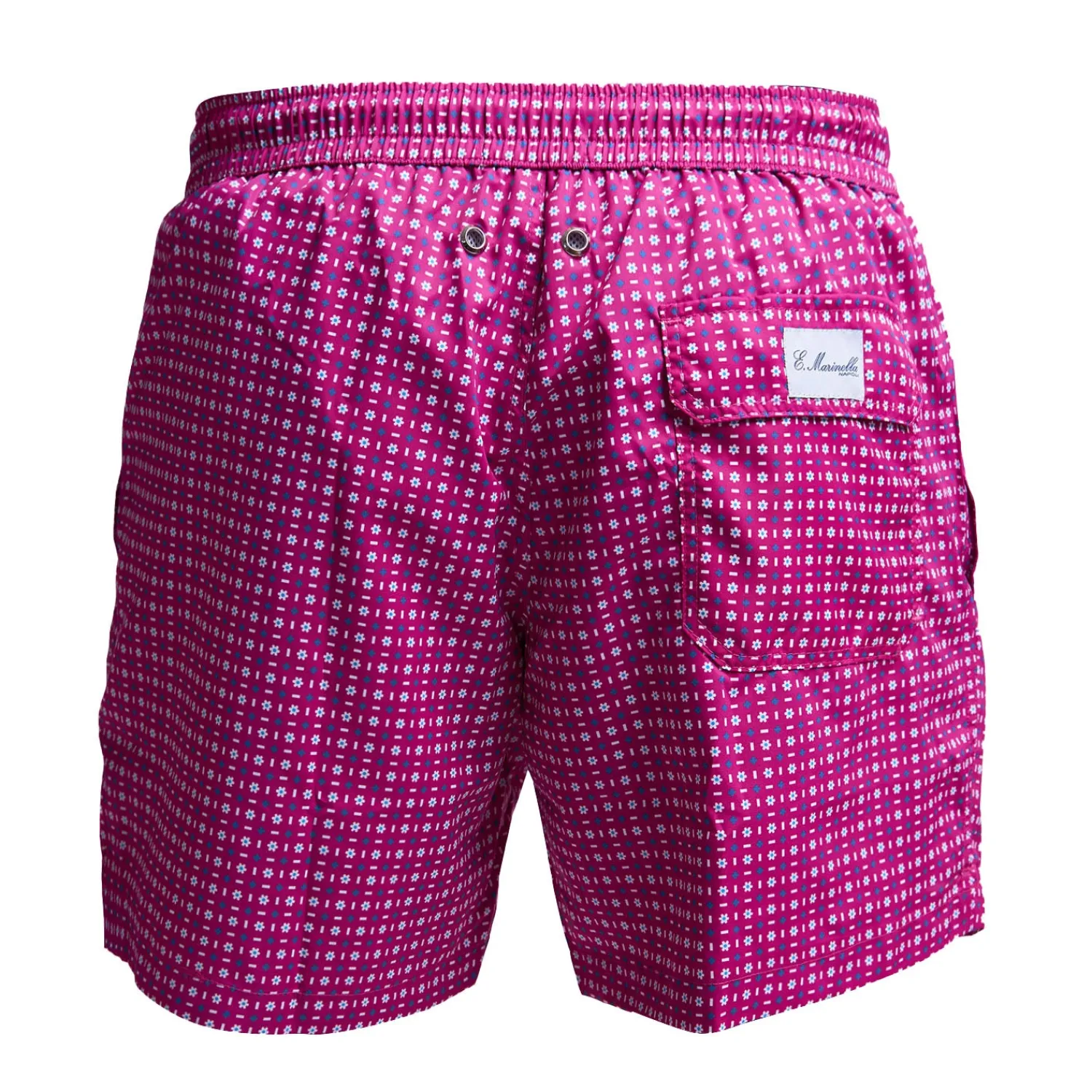 E.Marinella Costumi Da Uomo|COSTUME DA BAGNO FUCSIA Microfantasia fiore