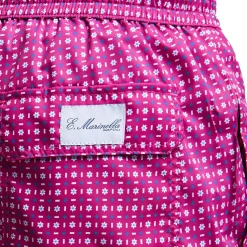 E.Marinella Costumi Da Uomo|COSTUME DA BAGNO FUCSIA Microfantasia fiore