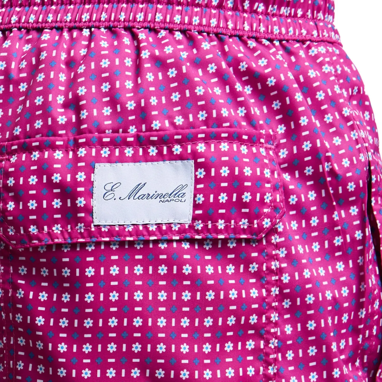 E.Marinella Costumi Da Uomo|COSTUME DA BAGNO FUCSIA Microfantasia fiore