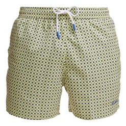 E.Marinella Costumi Da Uomo|COSTUME DA BAGNO GIALLO Microfantasia fiore