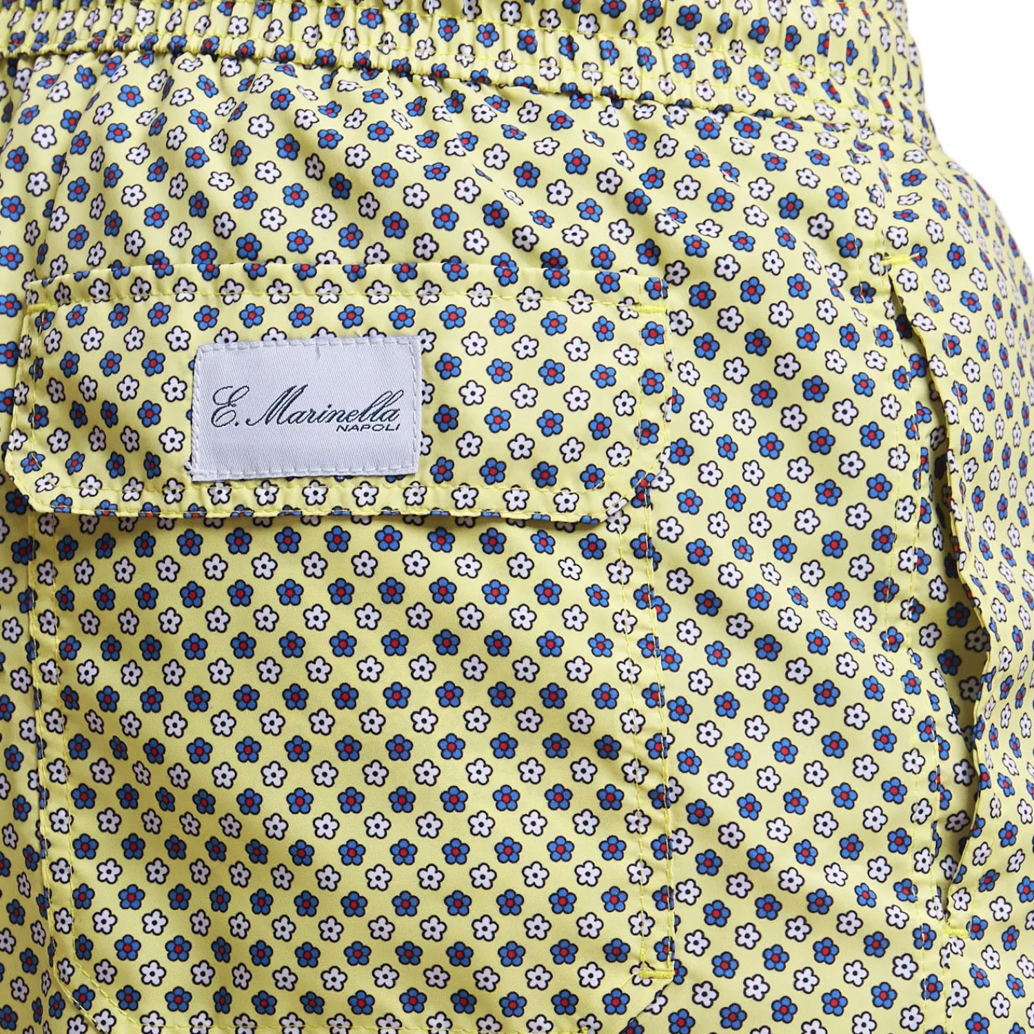 E.Marinella Costumi Da Uomo|COSTUME DA BAGNO GIALLO Microfantasia fiore