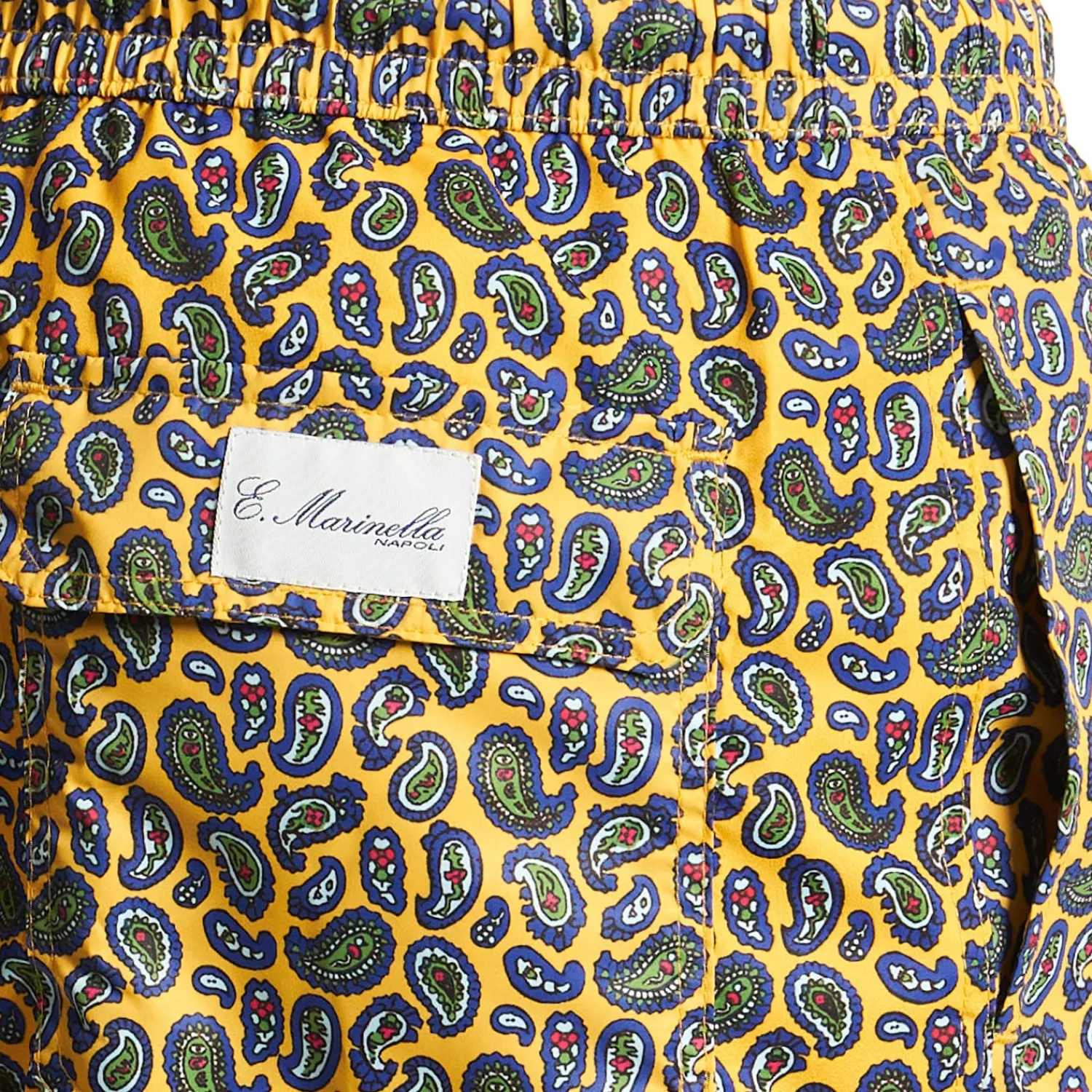 E.Marinella Costumi Da Uomo|COSTUME DA BAGNO GIALLO Paisley