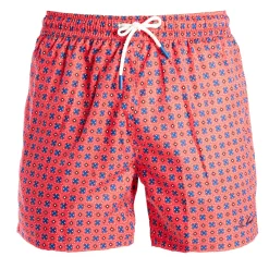 E.Marinella Costumi Da Uomo|COSTUME DA BAGNO ROSSO Macrofantasia fiore