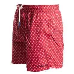 E.Marinella Costumi Da Uomo|COSTUME DA BAGNO ROSSO Macrofantasia fiore