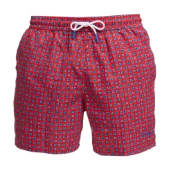 E.Marinella Costumi Da Uomo|COSTUME DA BAGNO ROSSO Macrofantasia fiore