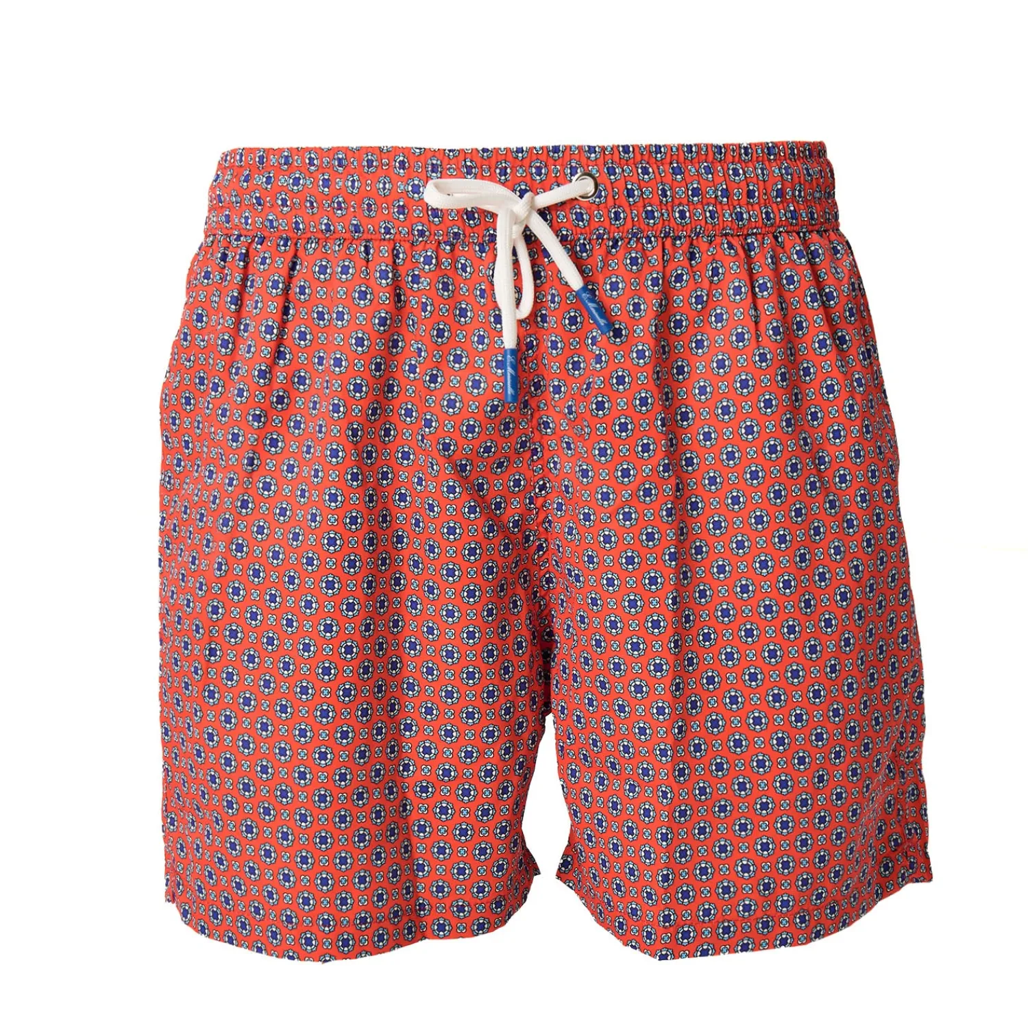 E.Marinella Costumi Da Uomo|COSTUME DA BAGNO ROSSO Microfantasia fiore