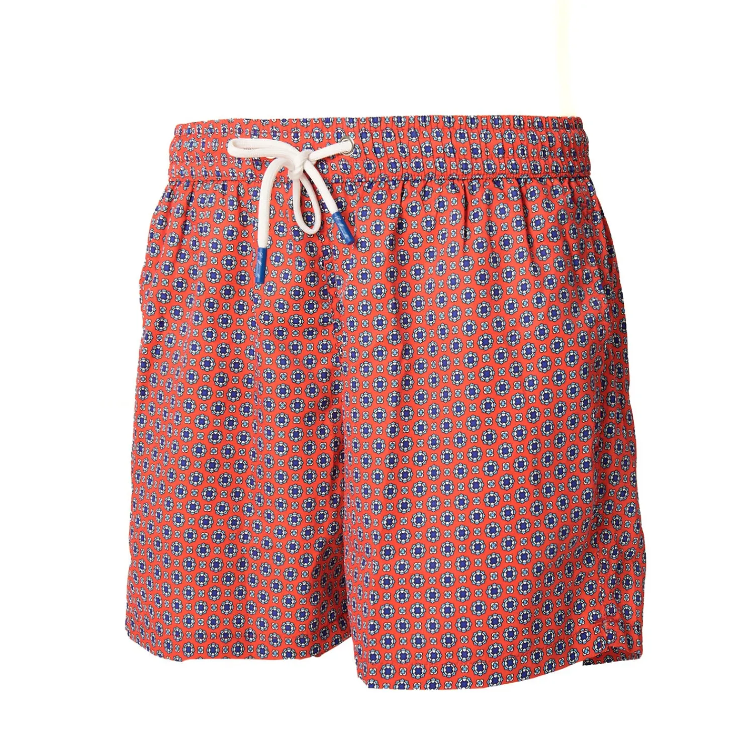 E.Marinella Costumi Da Uomo|COSTUME DA BAGNO ROSSO Microfantasia fiore
