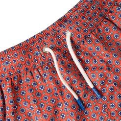 E.Marinella Costumi Da Uomo|COSTUME DA BAGNO ROSSO Microfantasia fiore