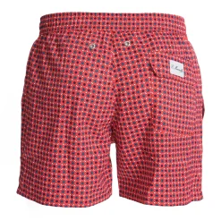E.Marinella Costumi Da Uomo|COSTUME DA BAGNO ROSSO Microfantasia fiore