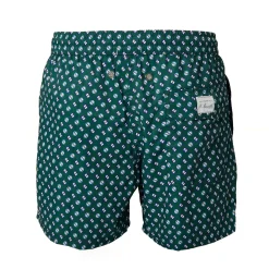 E.Marinella Costumi Da Uomo|COSTUME DA BAGNO VERDE SCURO Microfantasia fiore