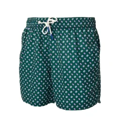 E.Marinella Costumi Da Uomo|COSTUME DA BAGNO VERDE SCURO Microfantasia fiore