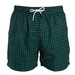 E.Marinella Costumi Da Uomo|COSTUME DA BAGNO VERDE SCURO Macrofantasia fiore