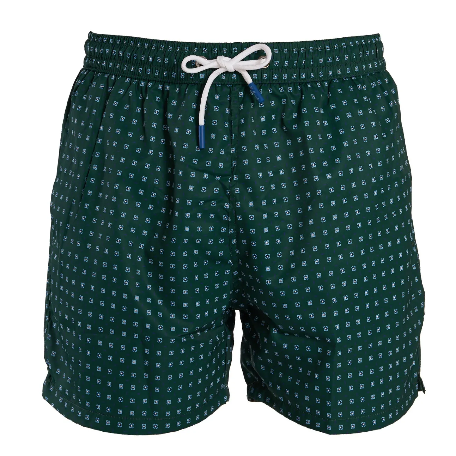 E.Marinella Costumi Da Uomo|COSTUME DA BAGNO VERDE SCURO Macrofantasia fiore
