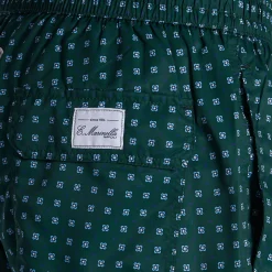 E.Marinella Costumi Da Uomo|COSTUME DA BAGNO VERDE SCURO Macrofantasia fiore