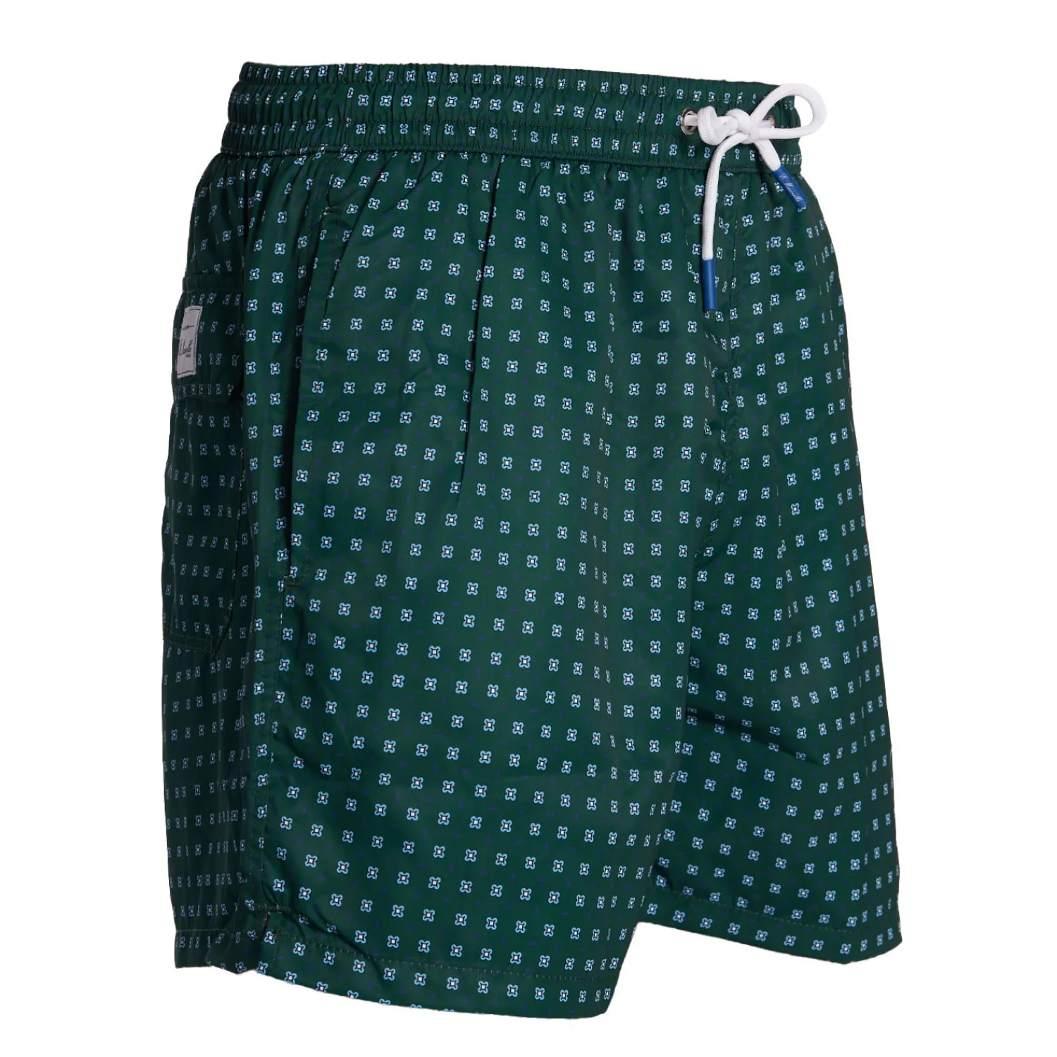 E.Marinella Costumi Da Uomo|COSTUME DA BAGNO VERDE SCURO Macrofantasia fiore