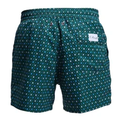 E.Marinella Costumi Da Uomo|COSTUME DA BAGNO VERDE SCURO Microfantasia fiore