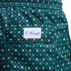 E.Marinella Costumi Da Uomo|COSTUME DA BAGNO VERDE SCURO Microfantasia fiore