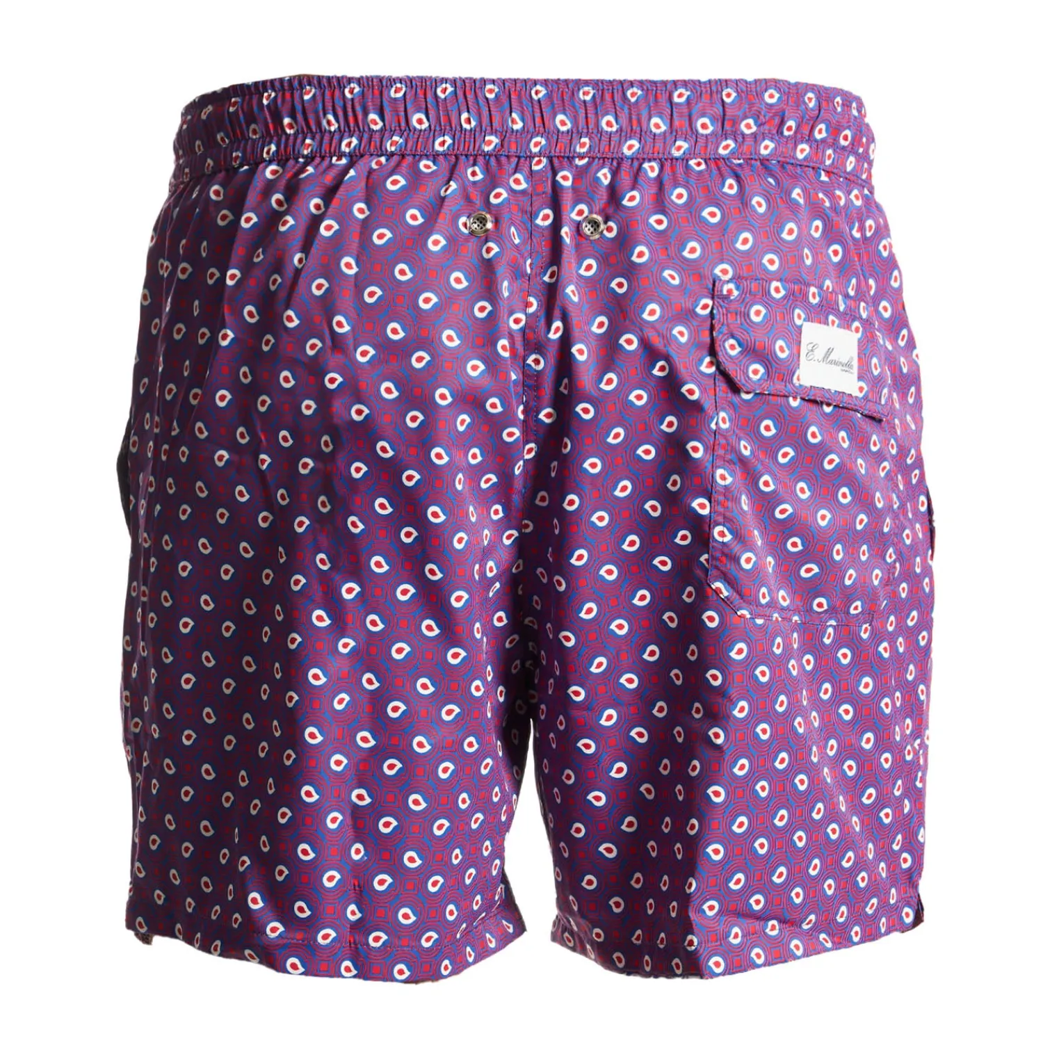 E.Marinella Costumi Da Uomo|COSTUME DA BAGNO VIOLA Paisley