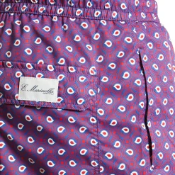 E.Marinella Costumi Da Uomo|COSTUME DA BAGNO VIOLA Paisley