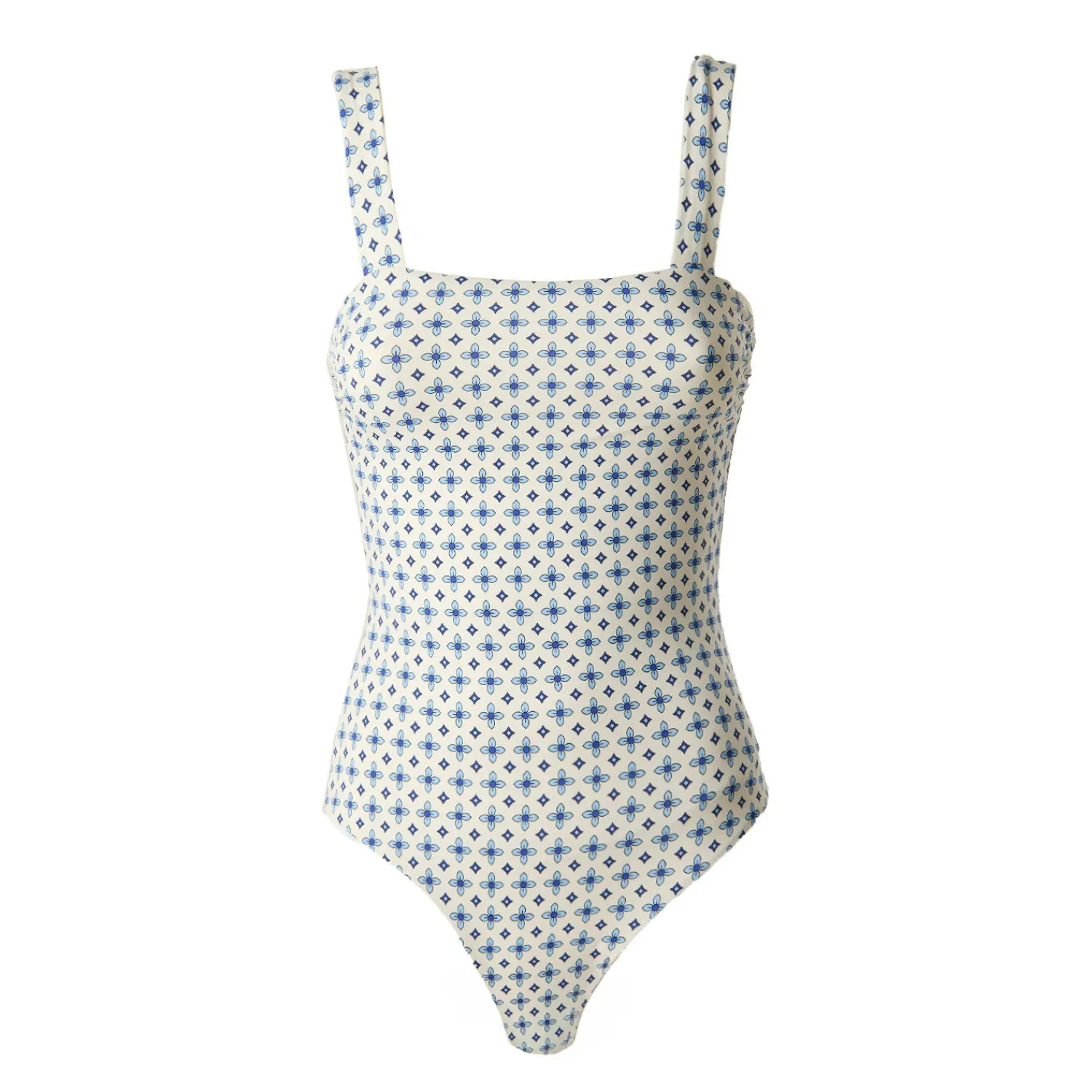 E.Marinella COSTUMI DA BAGNO|COSTUME INTERO BLU Microfantasia floreale