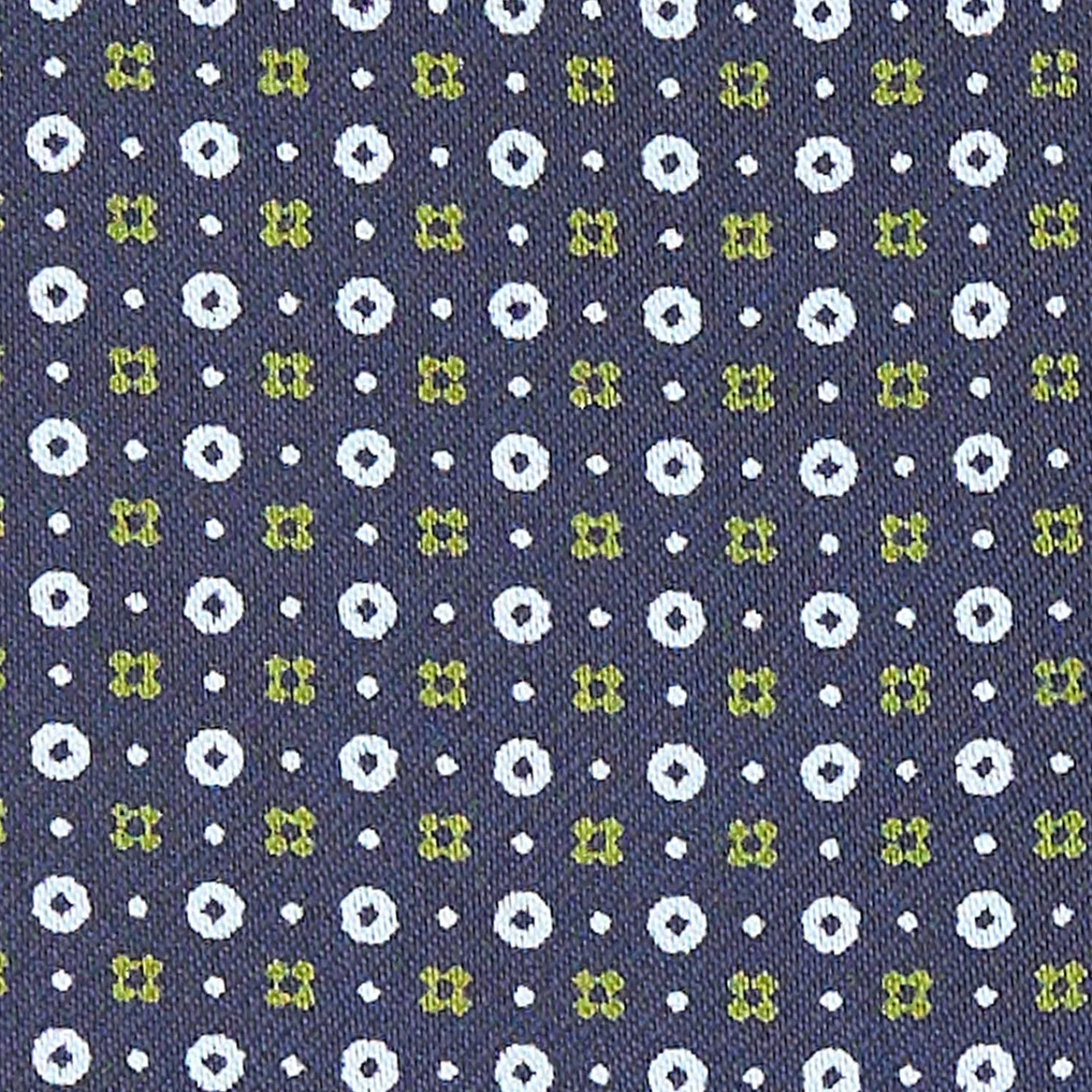 E.Marinella Ascot|CRAVATTA ASCOT IN SETA BLU SCURO Microfantasia fiore