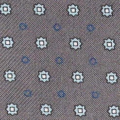 E.Marinella Ascot|CRAVATTA ASCOT IN SETA GRIGIO SCURA Microfantasia fiore
