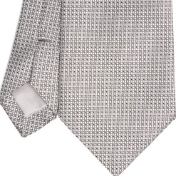 E.Marinella CRAVATTE|Cravatte In Seta Jacquard|CRAVATTA CERIMONIA GRIGIO CHIARO In seta jacquard