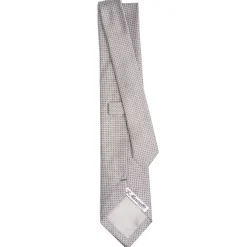 E.Marinella CRAVATTE|Cravatte In Seta Jacquard|CRAVATTA CERIMONIA GRIGIO CHIARO In seta jacquard