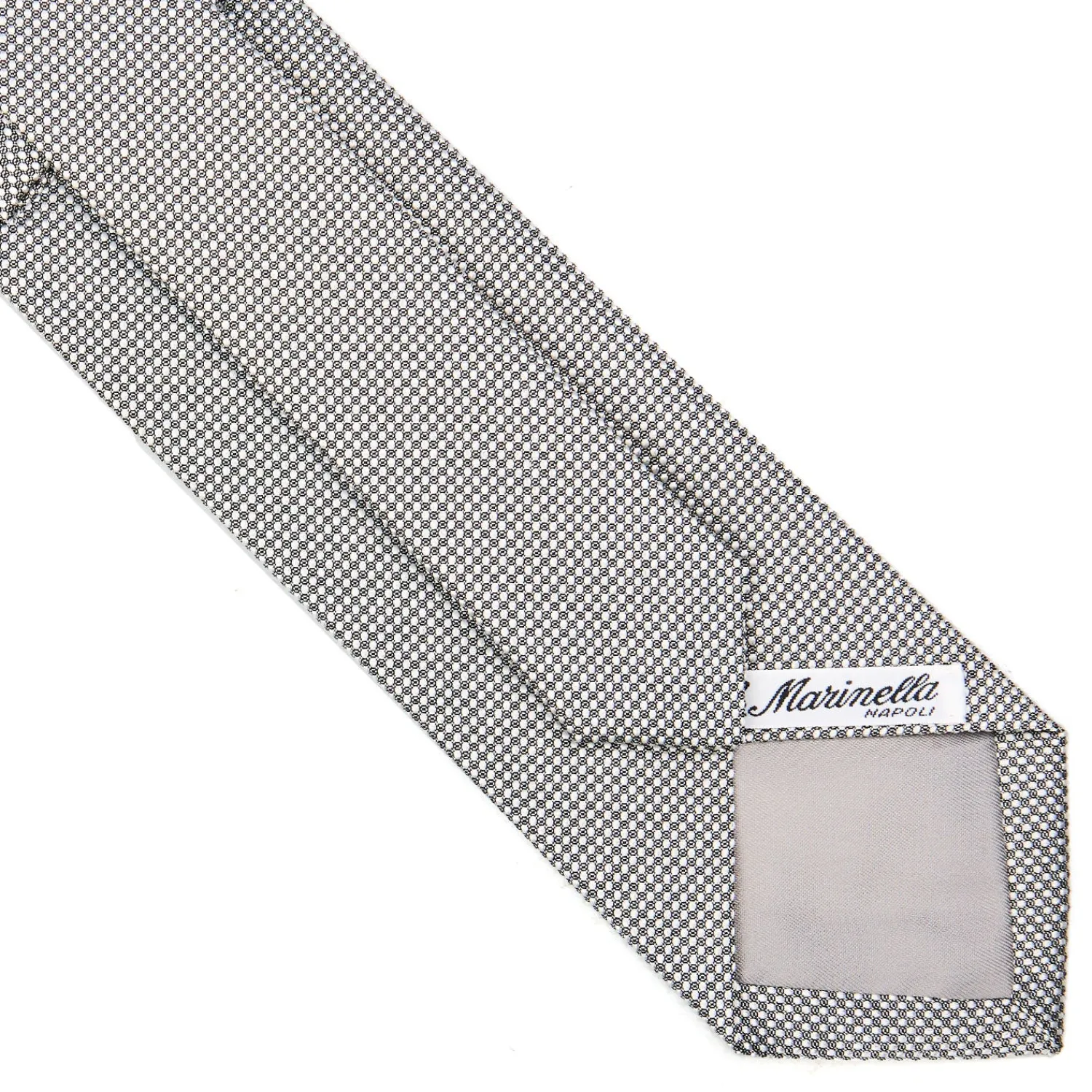 E.Marinella CRAVATTE|Cravatte In Seta Jacquard|CRAVATTA CERIMONIA GRIGIO SCURO In seta jacquard