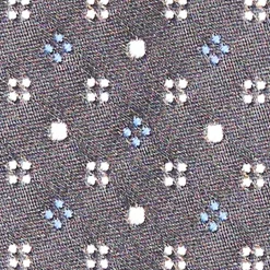 E.Marinella CRAVATTE|Cravatte Cerimonia In Raso Di Seta|CRAVATTA CERIMONIA IN RASO DI SETA GRIGIO SCURO Microfantasia geometrica