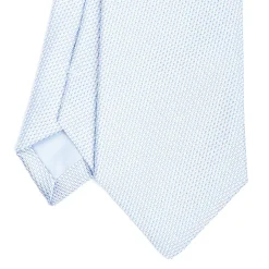 E.Marinella CRAVATTE|Cravatte In Seta Jacquard|CRAVATTA CERIMONIA IN SETA JACQUARD AZZURRA Microfantasia geometrica