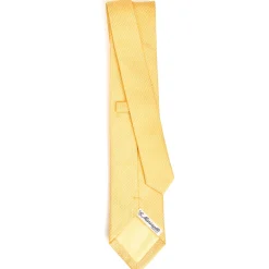E.Marinella CRAVATTE|Cravatte In Seta Jacquard|CRAVATTA CERIMONIA IN SETA JACQUARD GIALLA Micro pois