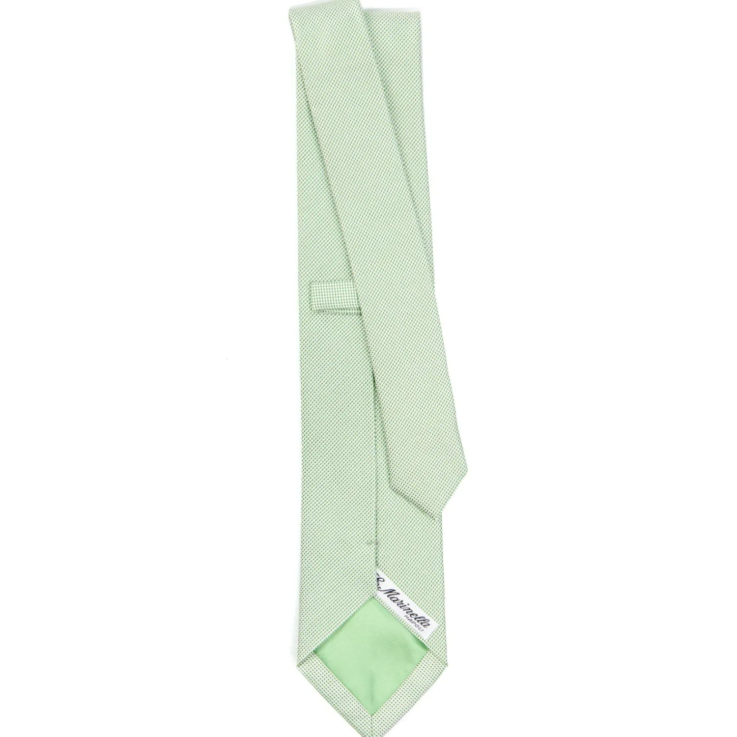 E.Marinella CRAVATTE|Cravatte In Seta Jacquard|CRAVATTA CERIMONIA IN SETA JACQUARD VERDE CHIARO Microfantasia geometrica