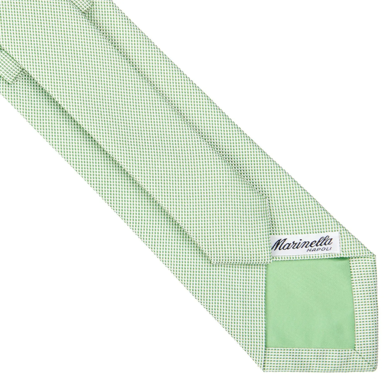 E.Marinella CRAVATTE|Cravatte In Seta Jacquard|CRAVATTA CERIMONIA IN SETA JACQUARD VERDE CHIARO Microfantasia geometrica
