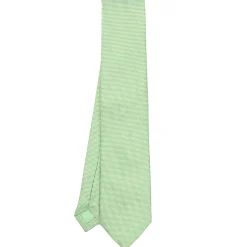 E.Marinella CRAVATTE|Cravatte In Seta Jacquard|CRAVATTA CERIMONIA IN SETA JACQUARD VERDE CHIARO Microfantasia geometrica
