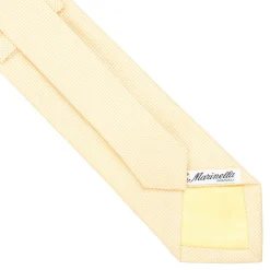E.Marinella CRAVATTE|Cravatte In Seta Jacquard|CRAVATTA CERIMONIA IN SETA JACQUARD GIALLA Microfantasia geometrica
