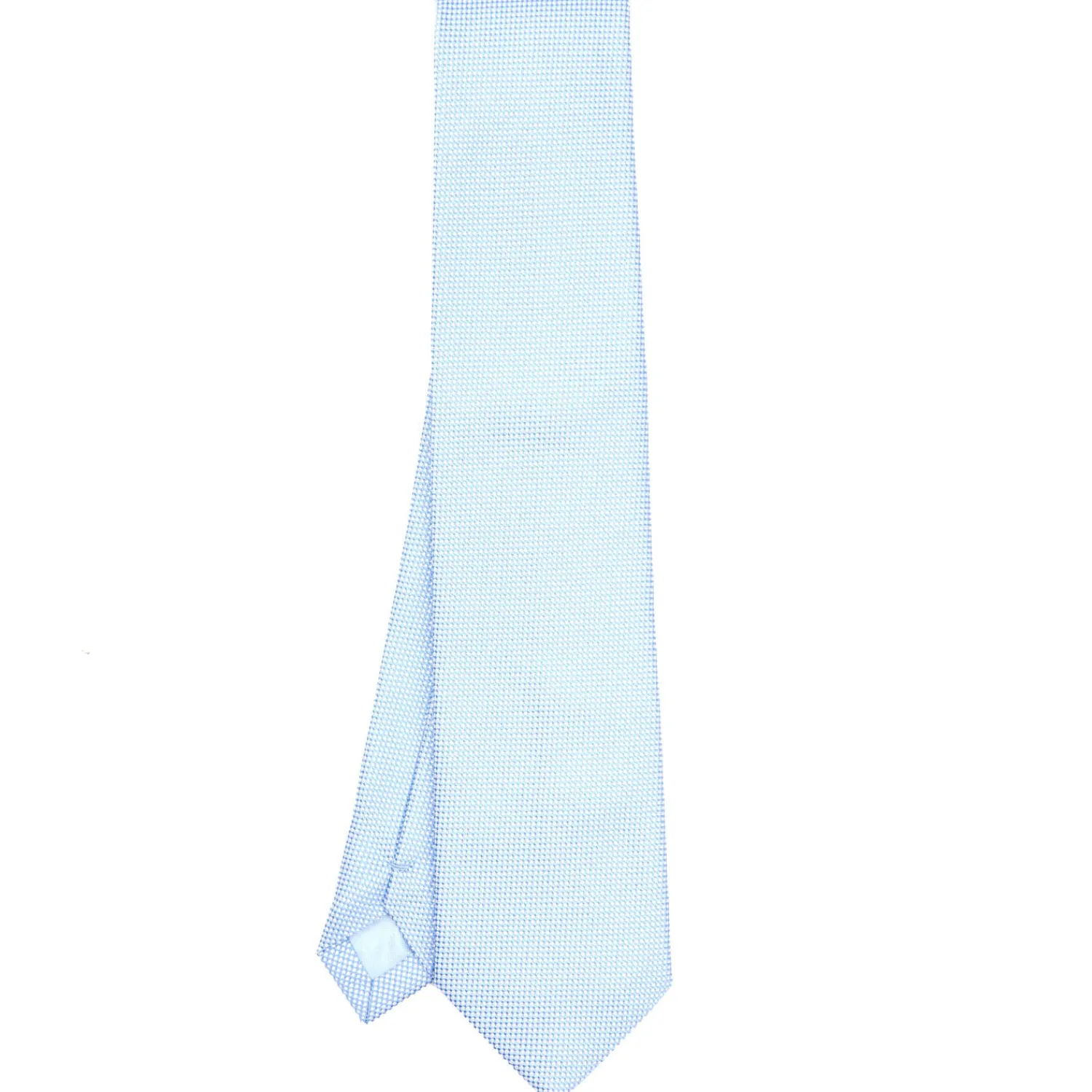 E.Marinella CRAVATTE|Cravatte In Seta Jacquard|CRAVATTA CERIMONIA IN SETA JACQUARD AZZURRA Microfantasia geometrica