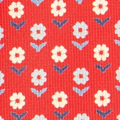 E.Marinella CRAVATTE|CRAVATTA CLASSICA CON ETICHETTA FESTA DEL PAPA' In seta rosso