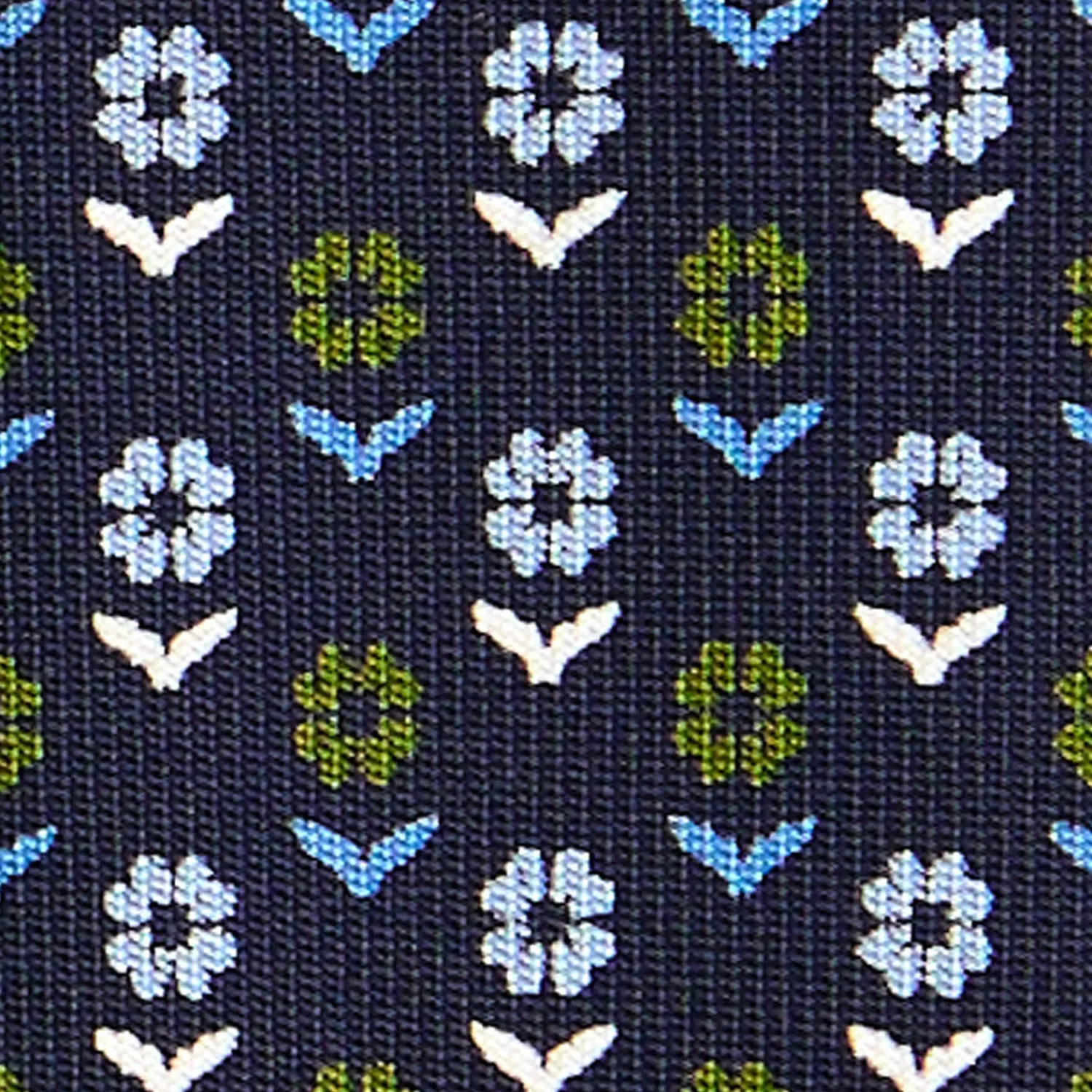 E.Marinella CRAVATTE|CRAVATTA CLASSICA CON ETICHETTA FESTA DEL PAPA' In seta blu scuro