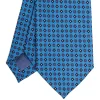 E.Marinella CRAVATTE|Cravatte In Lana E Cashmere|CRAVATTA CLASSICA IN LANA AZZURRA Microfantasia fiore