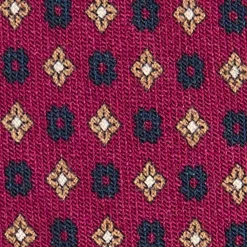 E.Marinella CRAVATTE|Cravatte In Lana E Cashmere|CRAVATTA CLASSICA IN LANA FUCSIA Microfantasia fiore