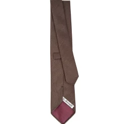 E.Marinella CRAVATTE|Cravatte In Lana E Cashmere|CRAVATTA CLASSICA IN LANA SFODERATA MARRONE BORDEAUX Bicolore