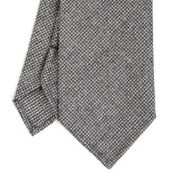 E.Marinella CRAVATTE|Cravatte In Lana E Cashmere|CRAVATTA CLASSICA IN LANA SFODERATA GRIGIO SCURO Pied de poule
