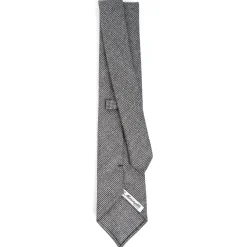 E.Marinella CRAVATTE|Cravatte In Lana E Cashmere|CRAVATTA CLASSICA IN LANA SFODERATA GRIGIO SCURO Pied de poule