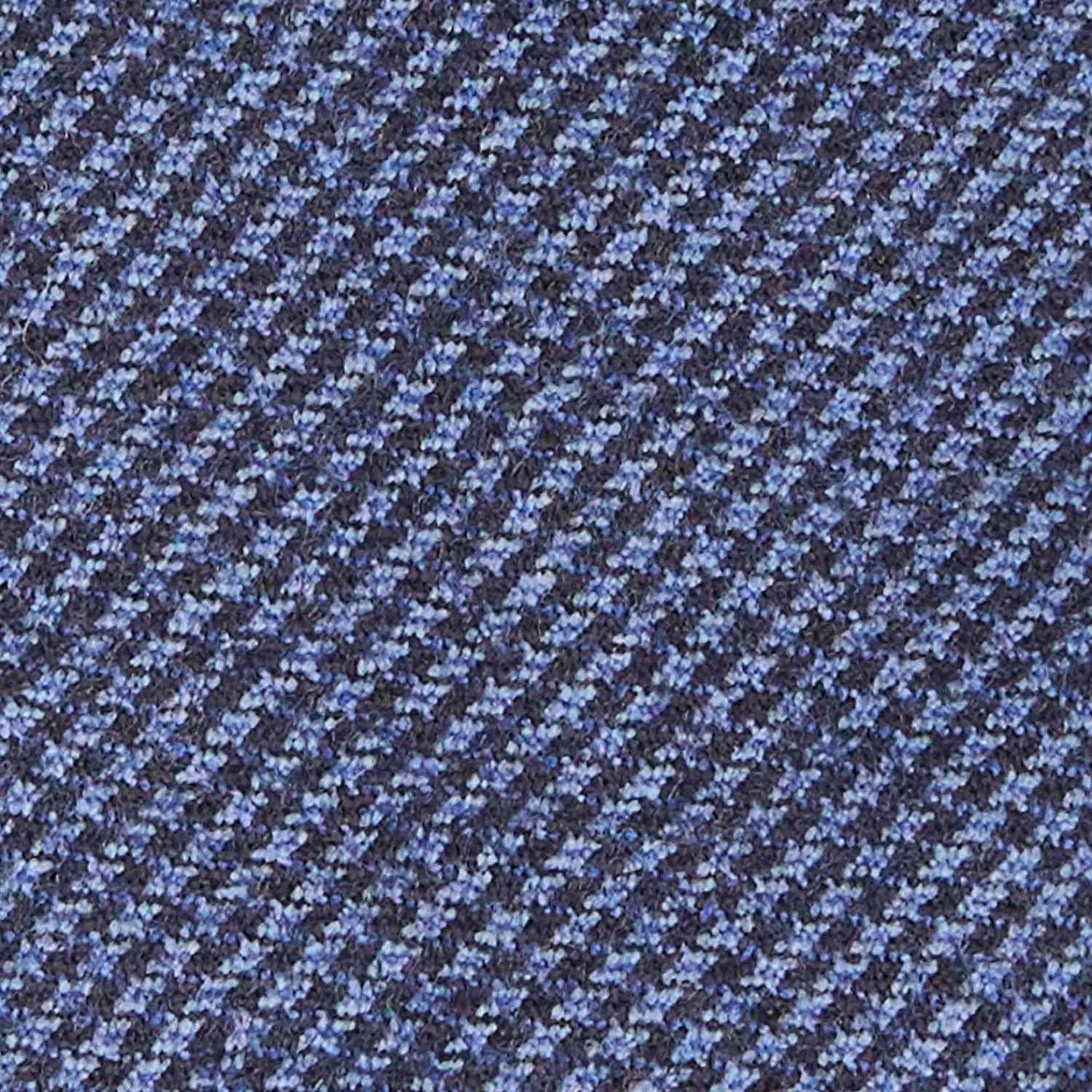 E.Marinella CRAVATTE|Cravatte In Lana E Cashmere|CRAVATTA CLASSICA IN LANA SFODERATA BLU Pied de poule