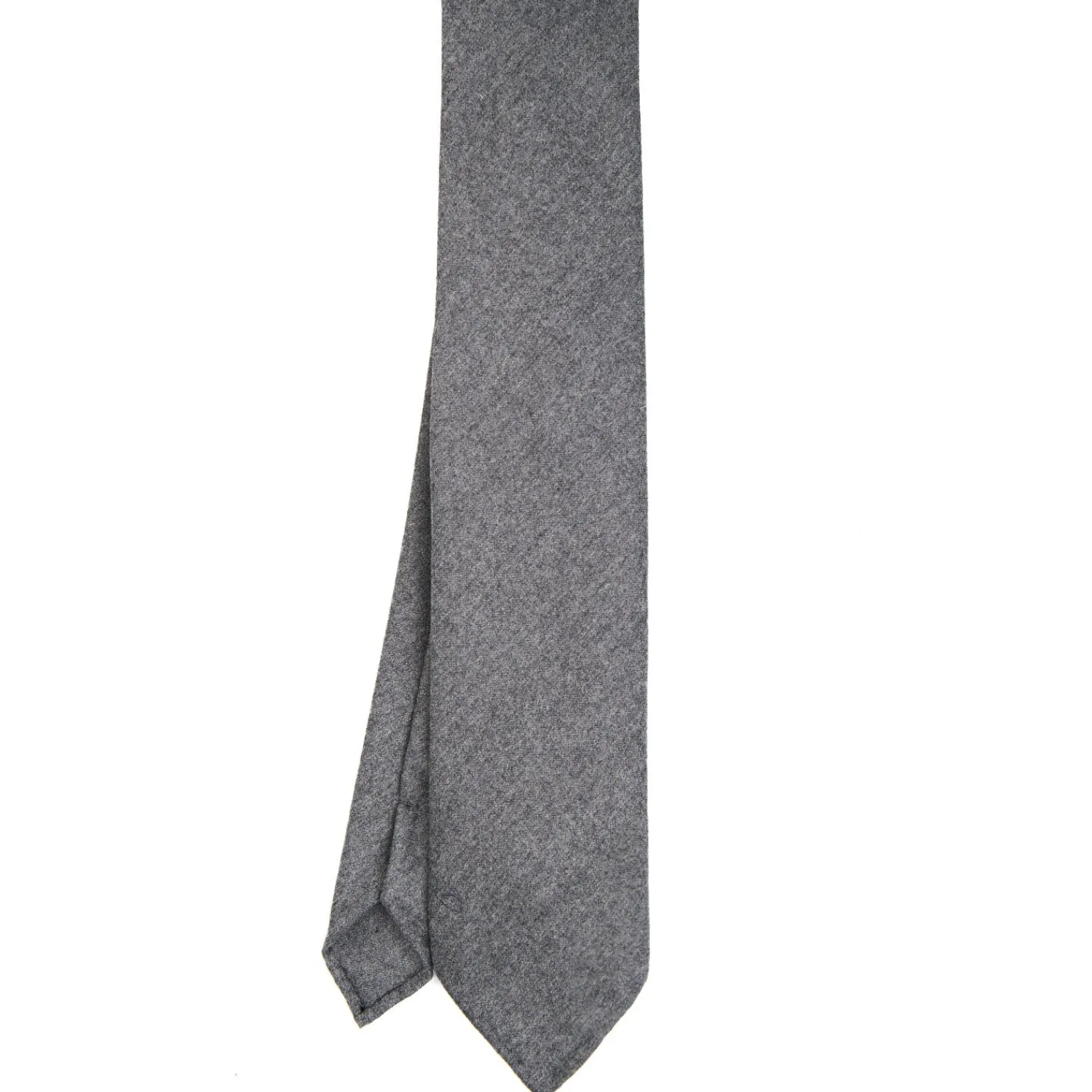 E.Marinella CRAVATTE|Cravatte In Lana E Cashmere|CRAVATTA CLASSICA IN LANA SFODERATA GRIGIO CHIARO Tinta unita